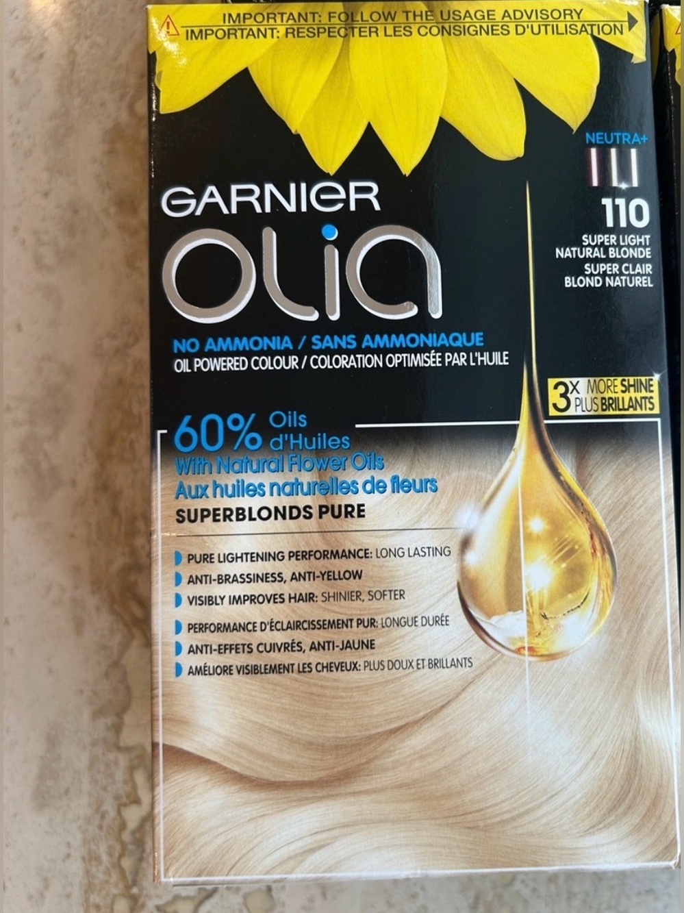 NEW 🆕 Garnier Olia 110 Super Light Natural Blonde Hair Dye